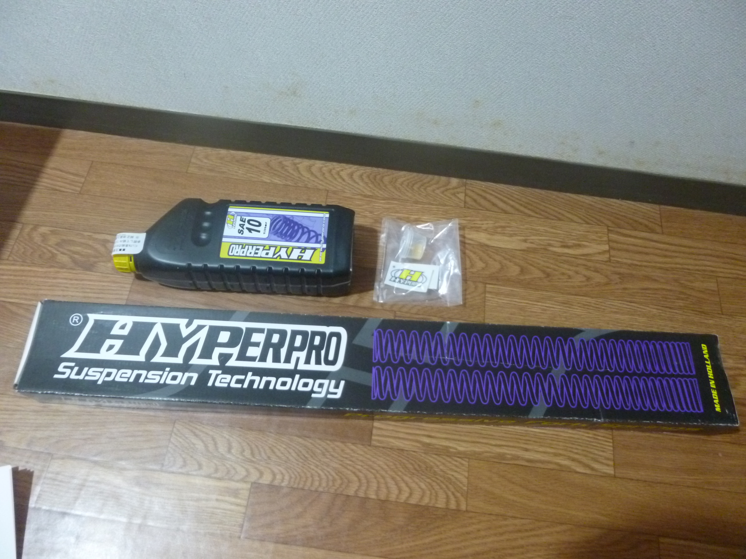 HYPER PRO フロントフォーク スプリング ジクサー SF250 HYPER PRO フロントフォーク スプリング ジクサー SF250 チャレンジ